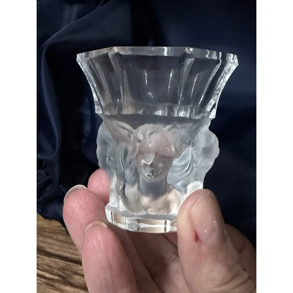 Bohemia Crystal Czech Hand Made Bacchantes Decanter Set 7 Piece W/ Original Box